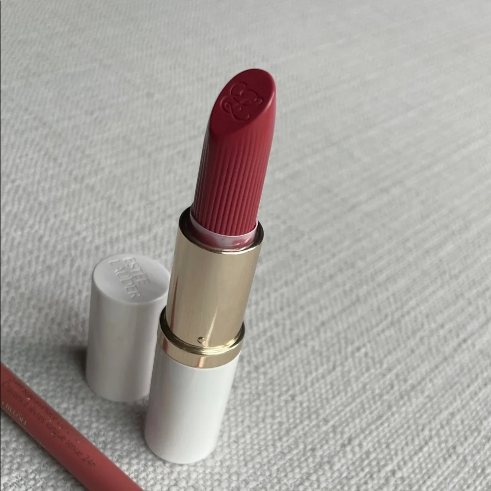 Estée Lauder pure color lipstick crème and lip liner bundle